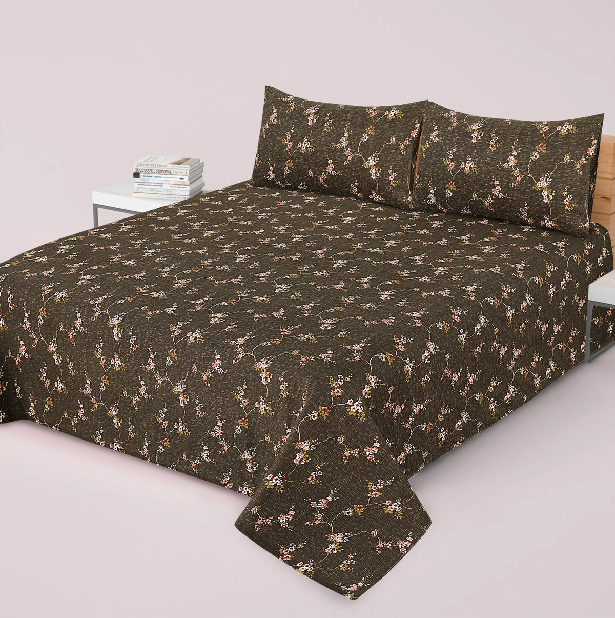 Premium Printed Cotton Bedsheet -H75