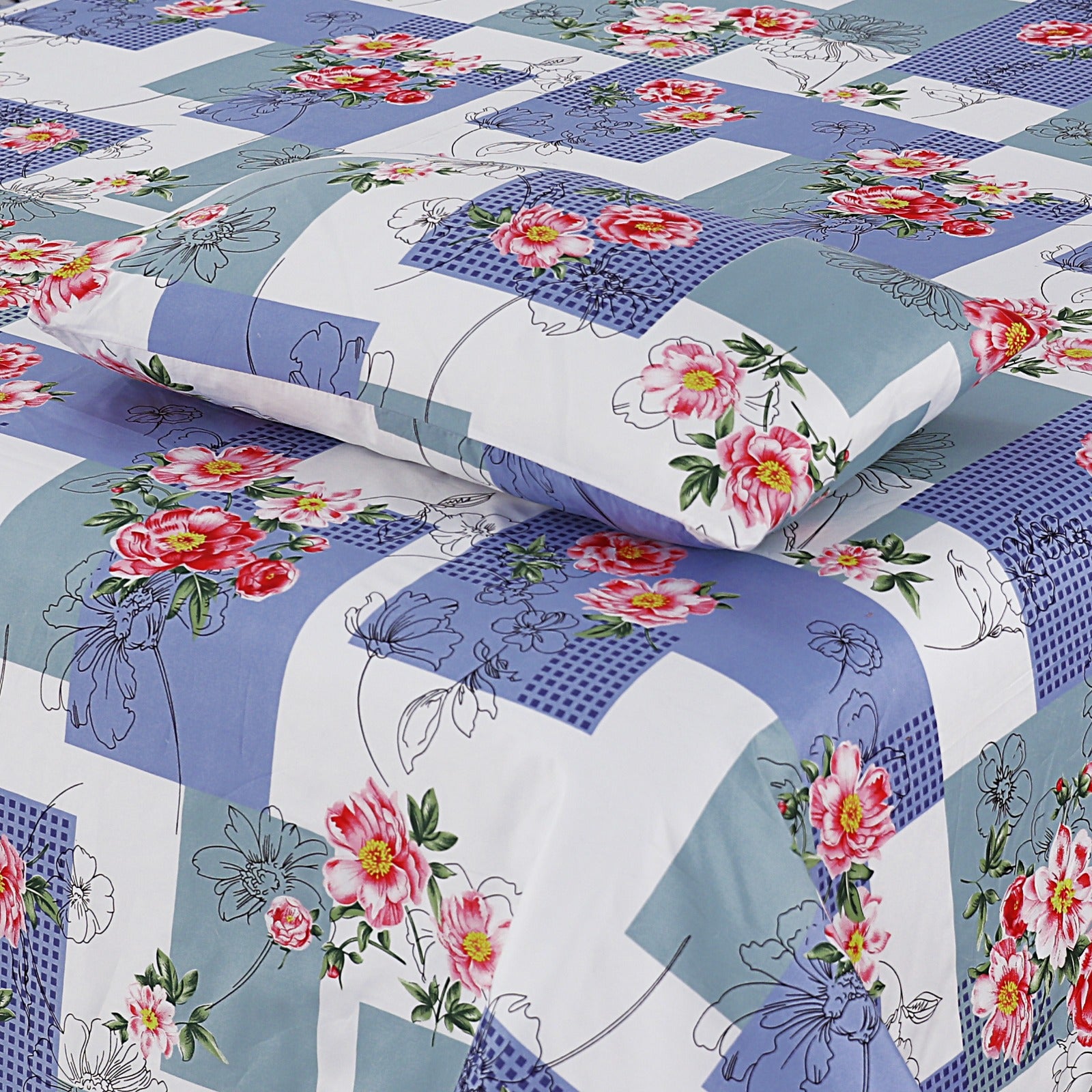 Premium Printed Cotton Bedsheet -H24