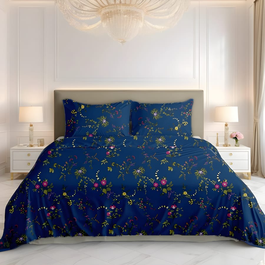 Premium Printed Cotton Bedsheet -H47