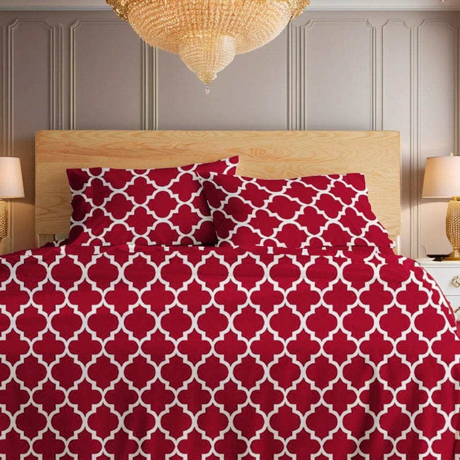 Premium Printed Cotton Bedsheet -H63