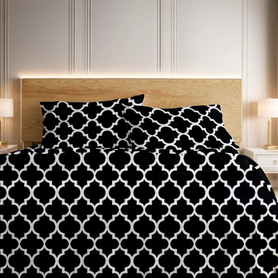 Premium Printed Cotton Bedsheet -H66