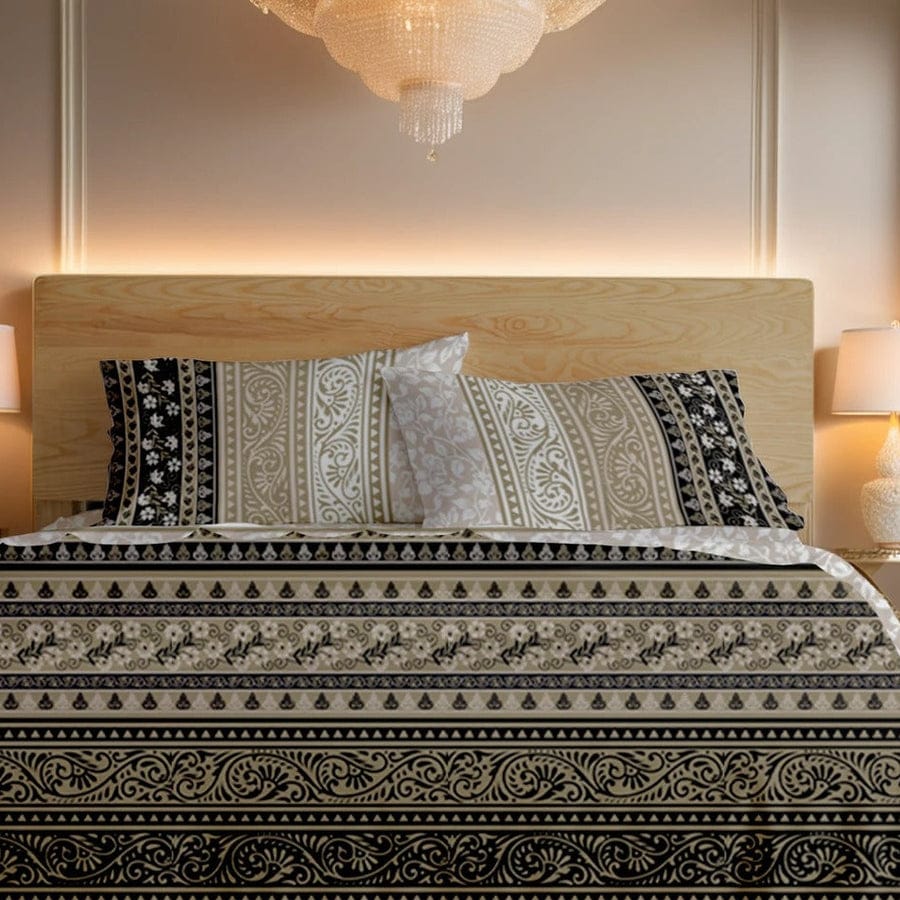 Premium Printed Cotton Bedsheet -H69
