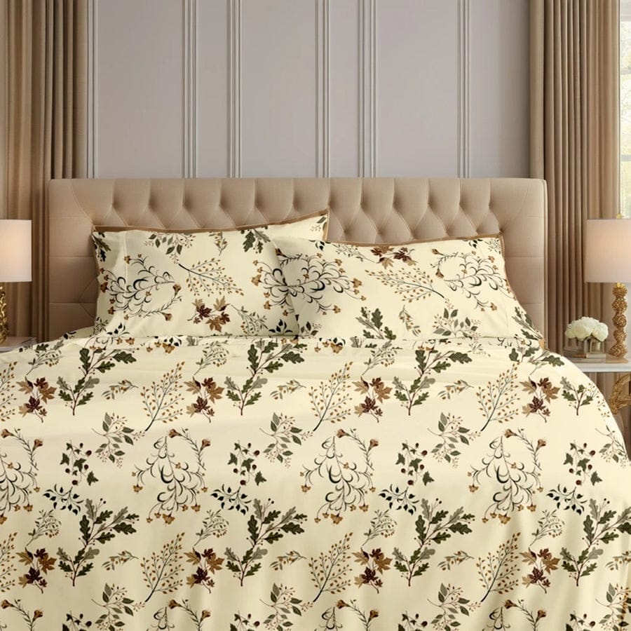 Premium Printed Cotton Bedsheet -H71
