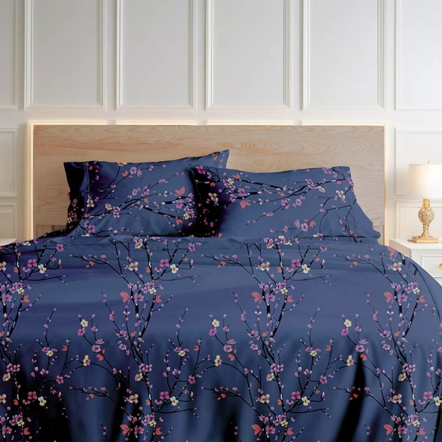 Premium Printed Cotton Bedsheet -H103