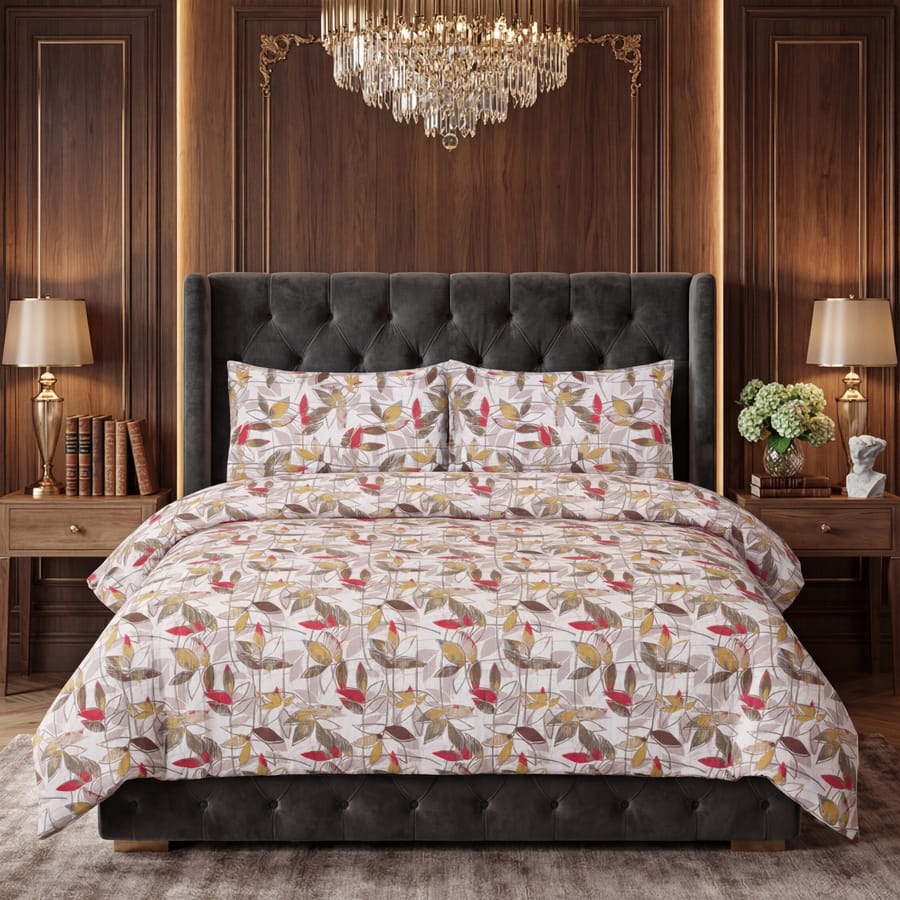Premium Printed Cotton Bedsheet -H13