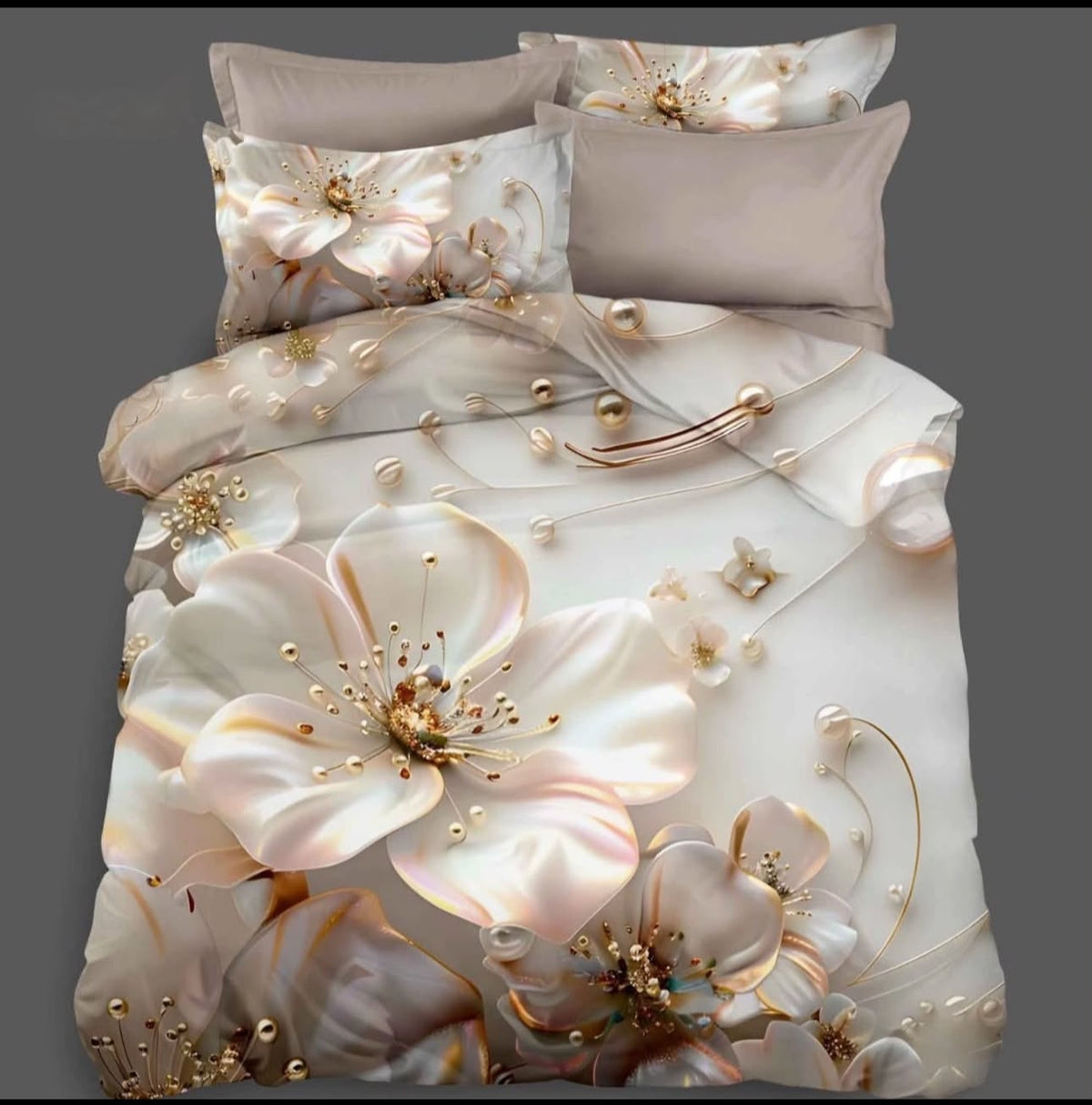 Premium Printed 5D Imported Bedsheet -DH17
