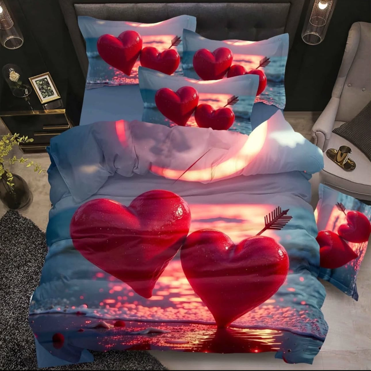 Premium Printed 5D Imported Bedsheet -DH22