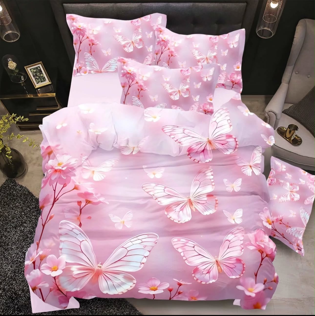 Premium Printed 5D Imported Bedsheet -DH26