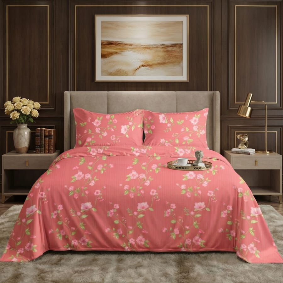 Premium Printed Bed Sheet Set - BM50