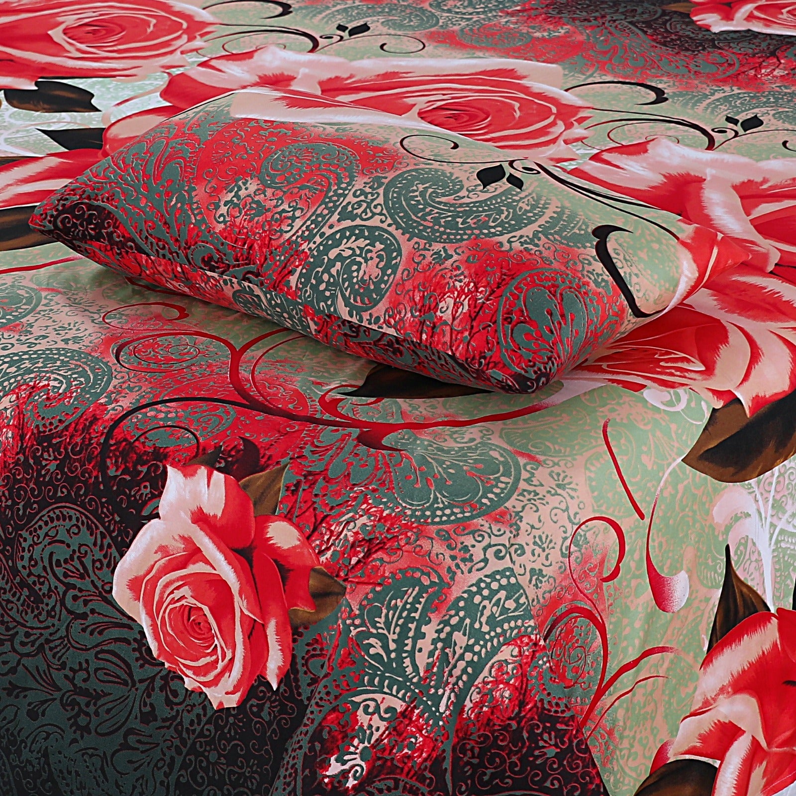 Premium Printed Bed Sheet Set - BM07