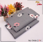 FLORAL PRINTS 2 Pcs Unstitched PF02