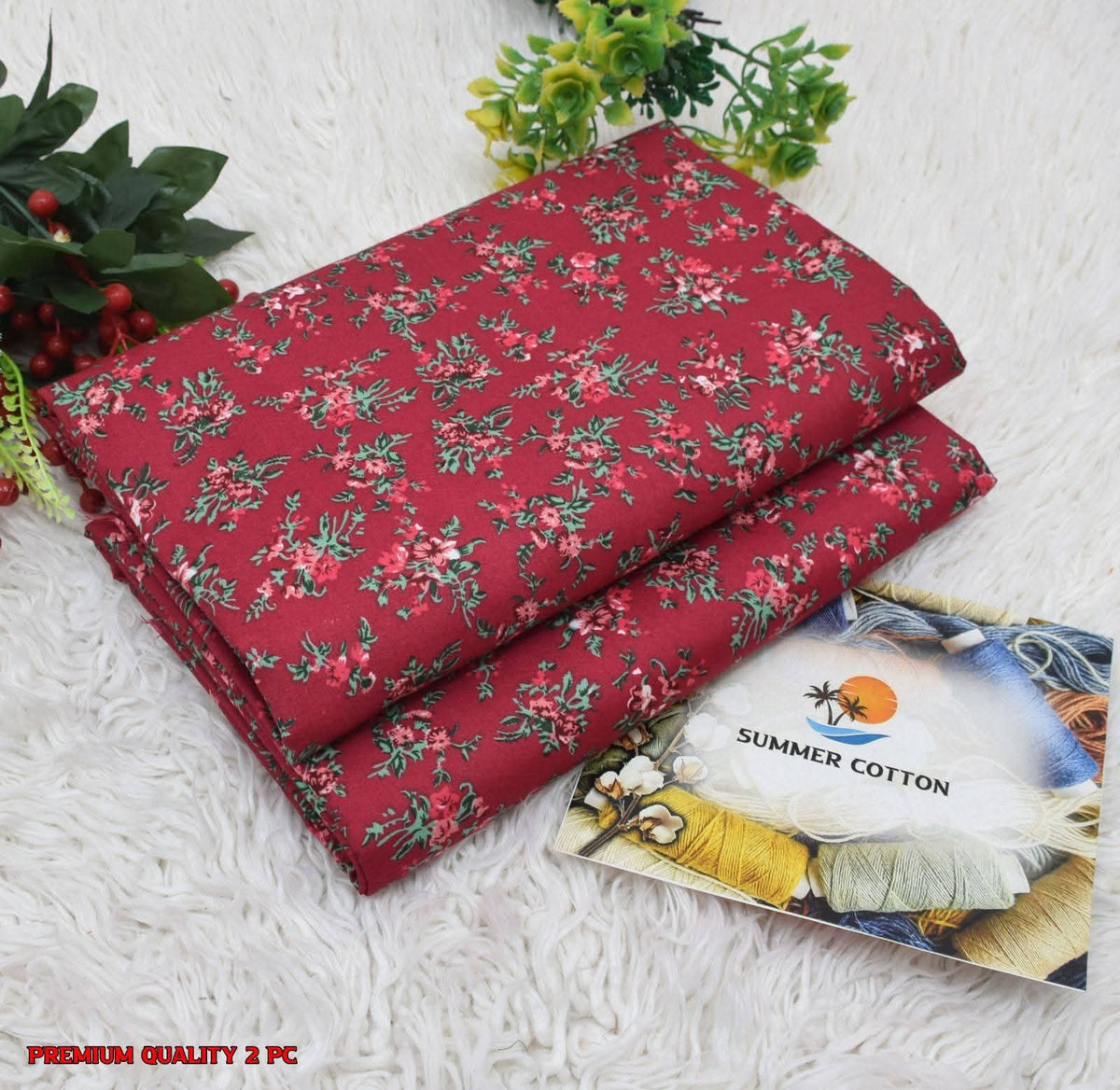 FLORAL PRINTS 2 Pcs Unstitched PF09