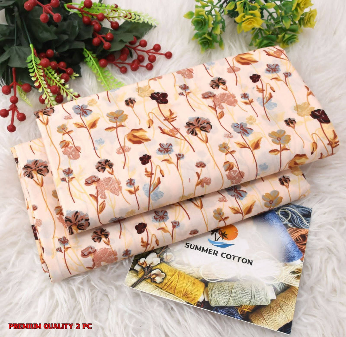 FLORAL PRINTS 2 Pcs Unstitched PF10