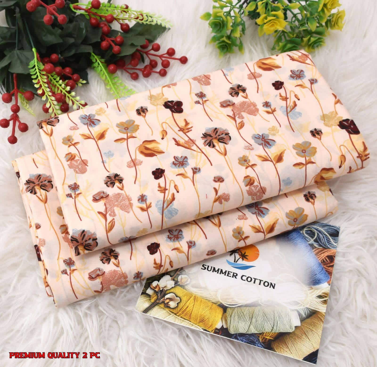 FLORAL PRINTS 2 Pcs Unstitched PF10