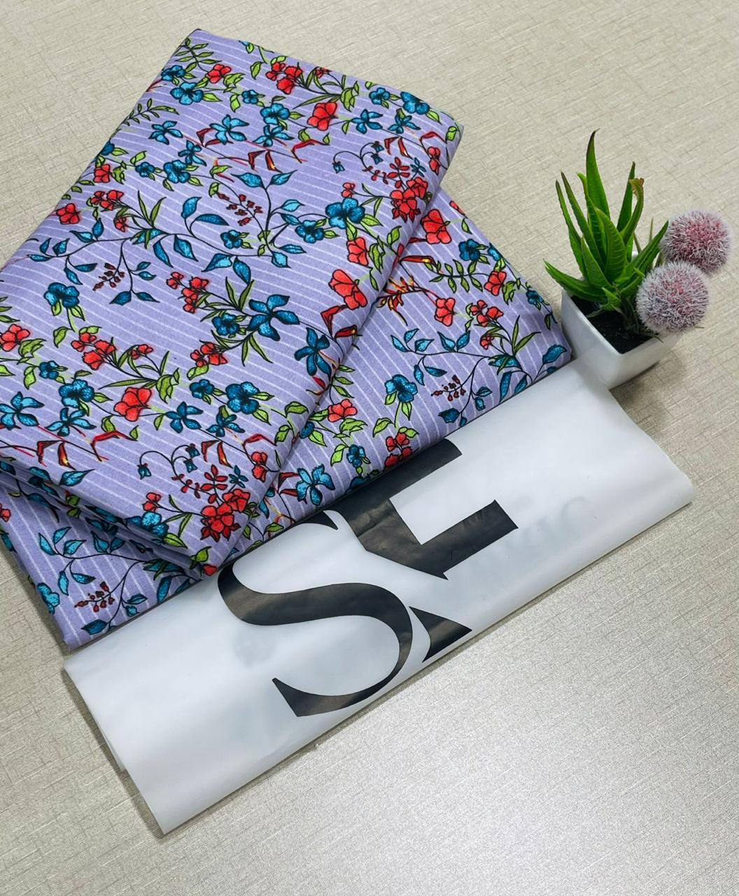 FLORAL PRINTS 2 Pcs Unstitched PF13