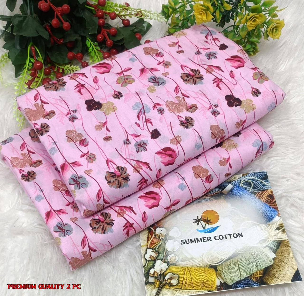 FLORAL PRINTS 2 Pcs Unstitched PF16