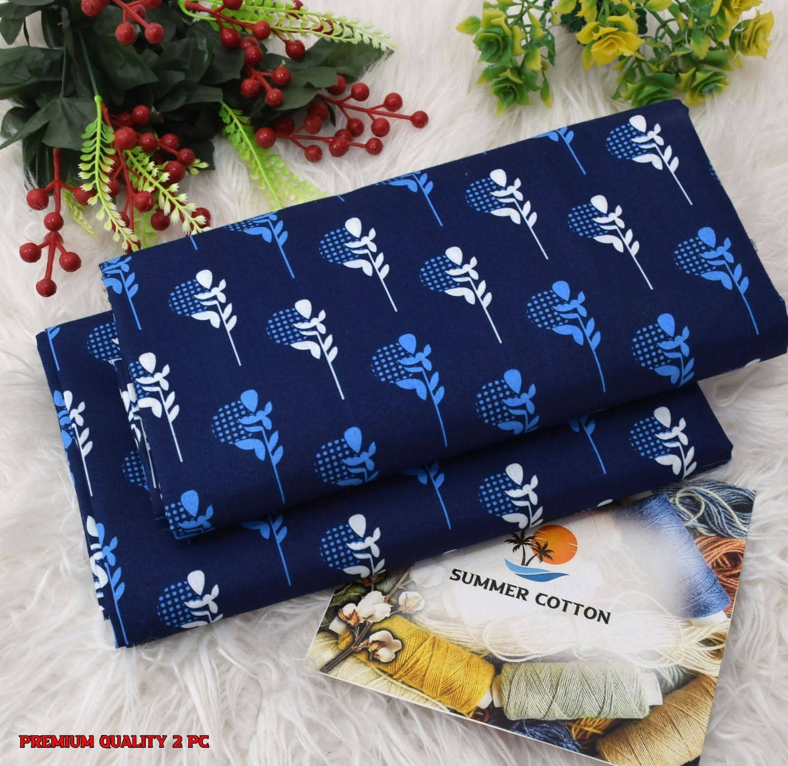 FLORAL PRINTS 2 Pcs Unstitched PF19