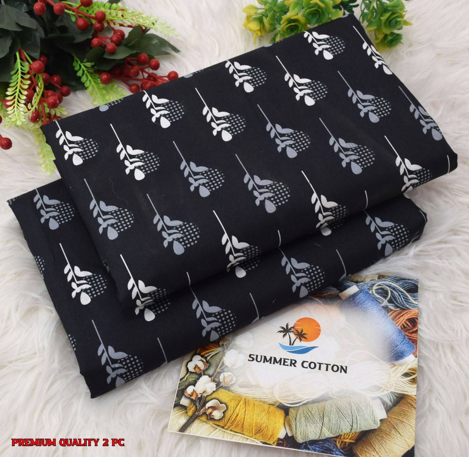FLORAL PRINTS 2 Pcs Unstitched PF18