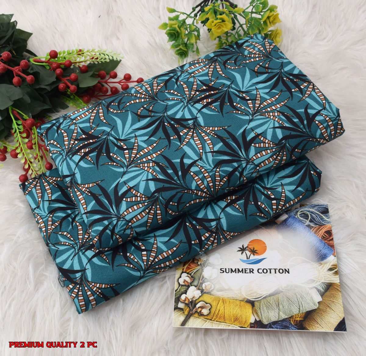 FLORAL PRINTS 2 Pcs Unstitched PF28