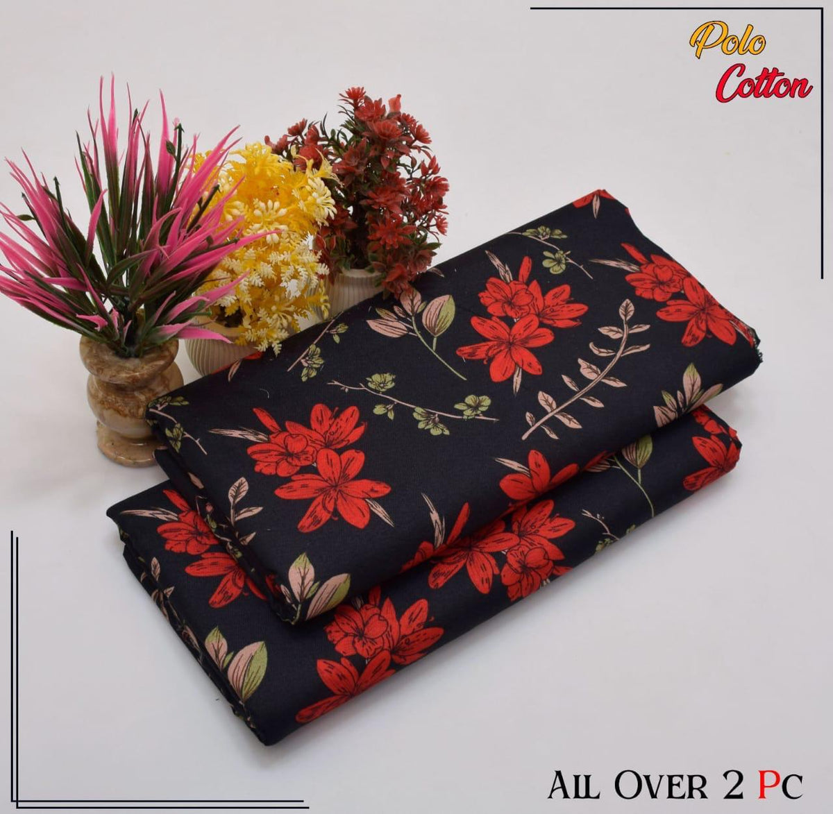 FLORAL PRINTS 2 Pcs Unstitched PF34