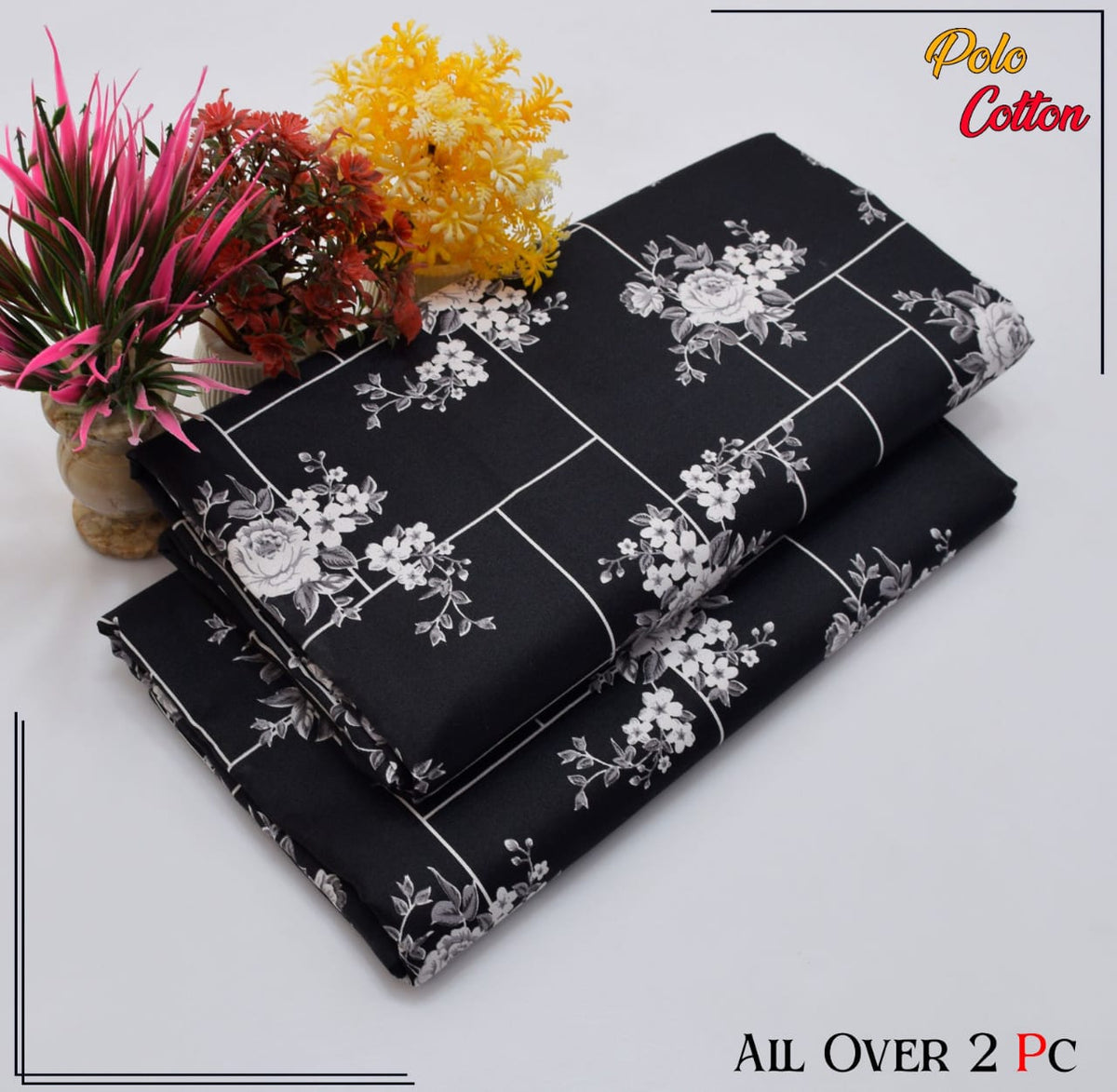 FLORAL PRINTS 2 Pcs Unstitched PF41