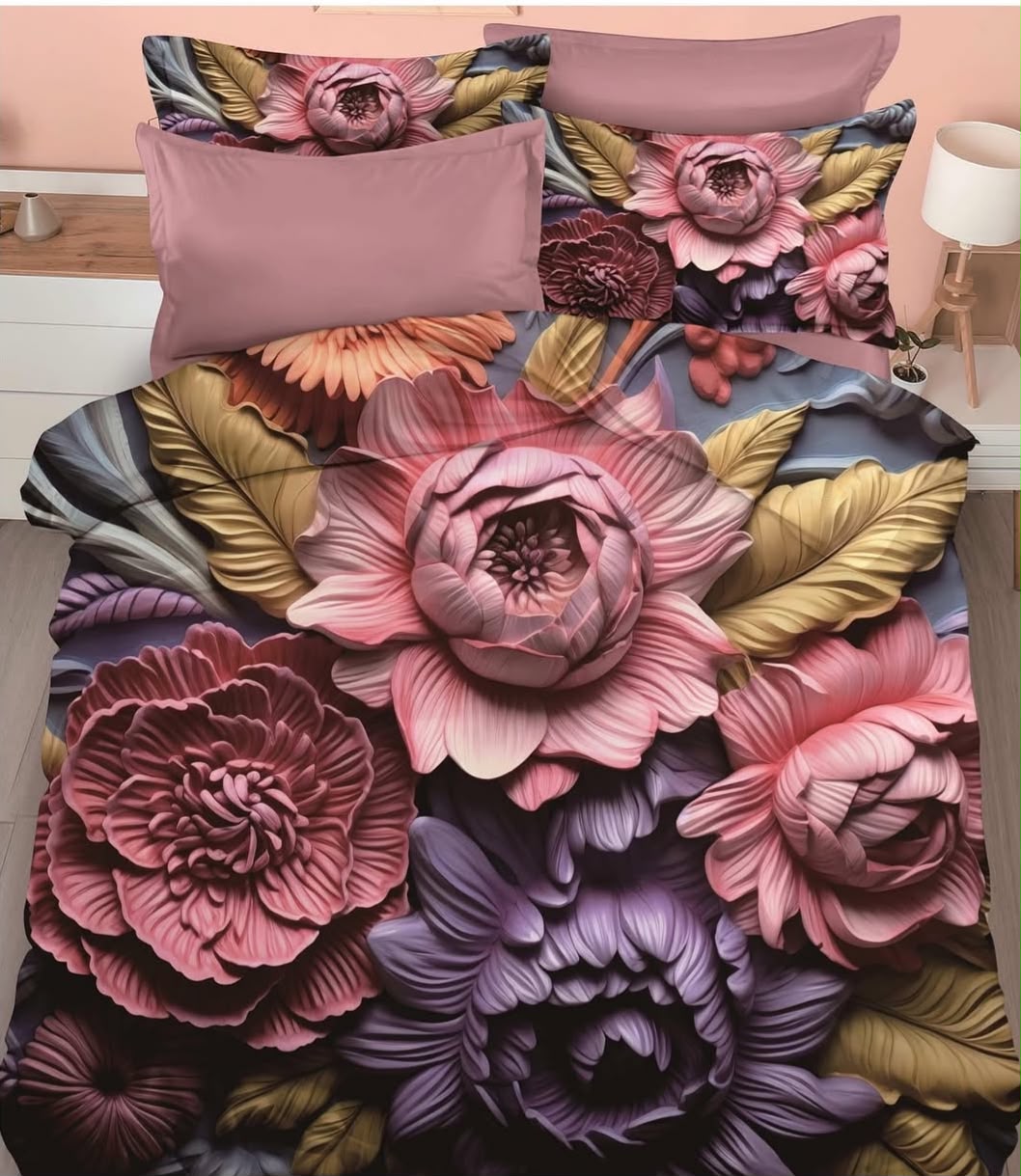 Premium Printed 5D Imported Bedsheet -NZ32