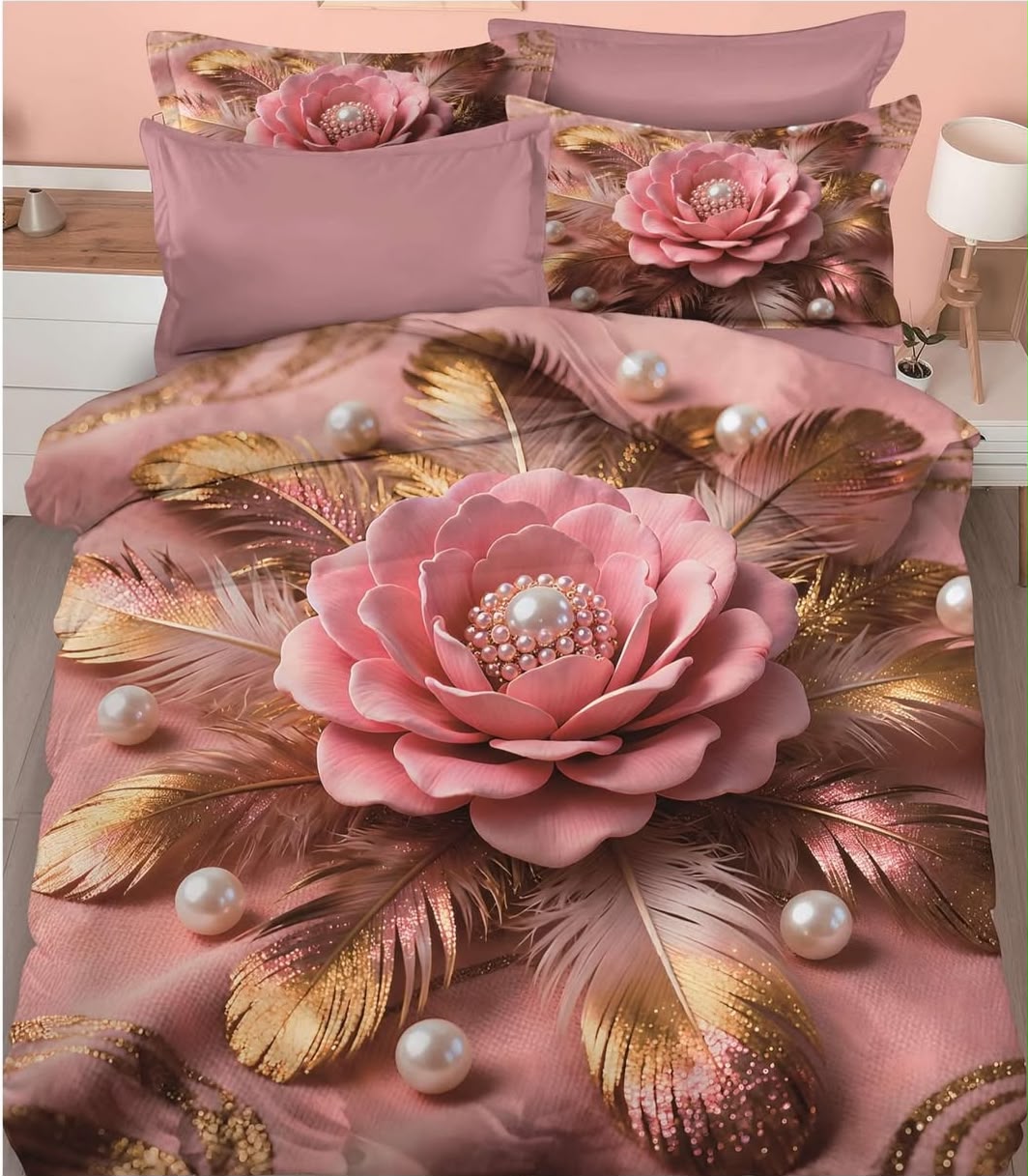 Premium Printed 5D Imported Bedsheet -NZ36