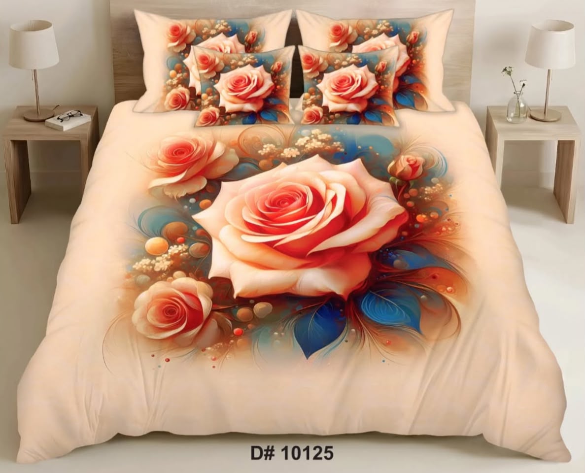Premium Printed 5D Imported Bedsheet -NZ50