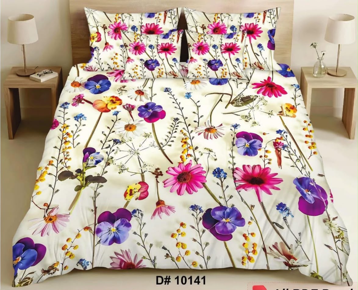 Premium Printed 5D Imported Bedsheet -NZ54
