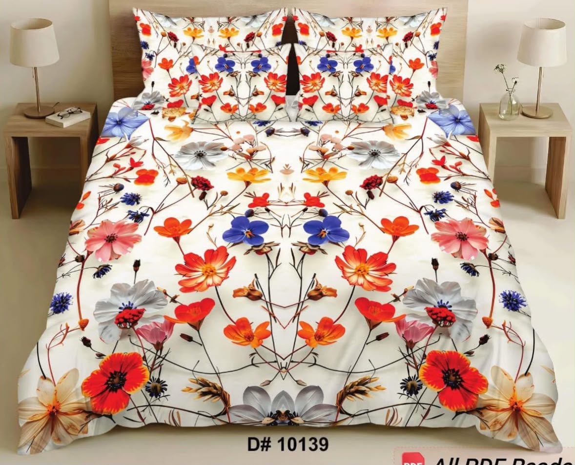 Premium Printed 5D Imported Bedsheet -NZ52