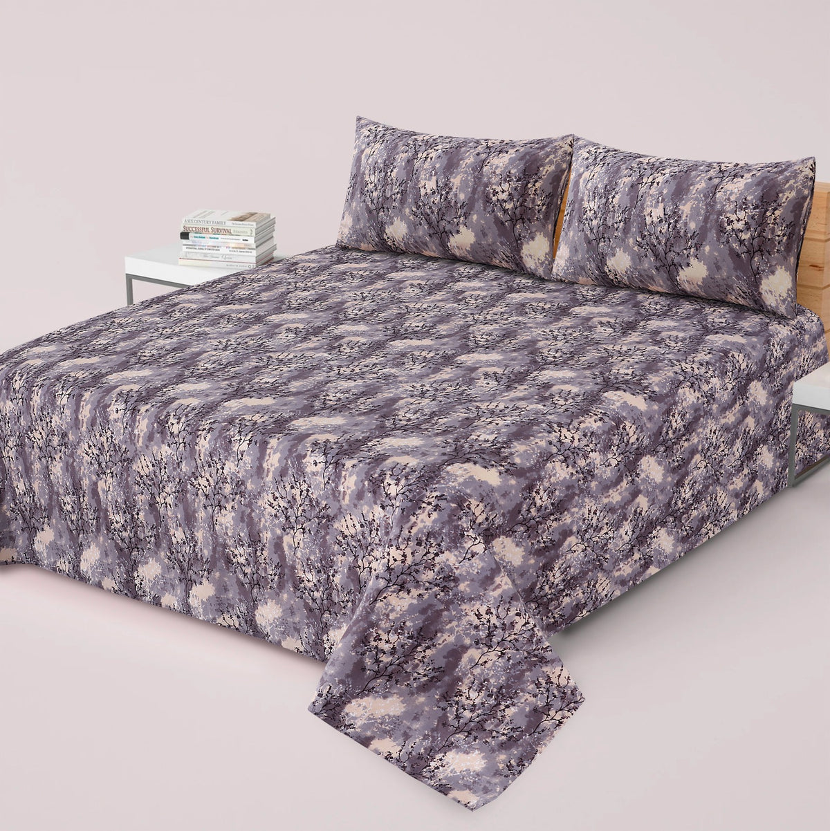 Premium Printed Cotton Bedsheet -H72