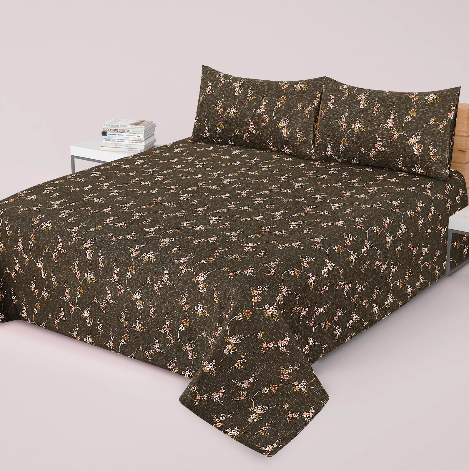 Premium Printed Cotton Bedsheet -H75