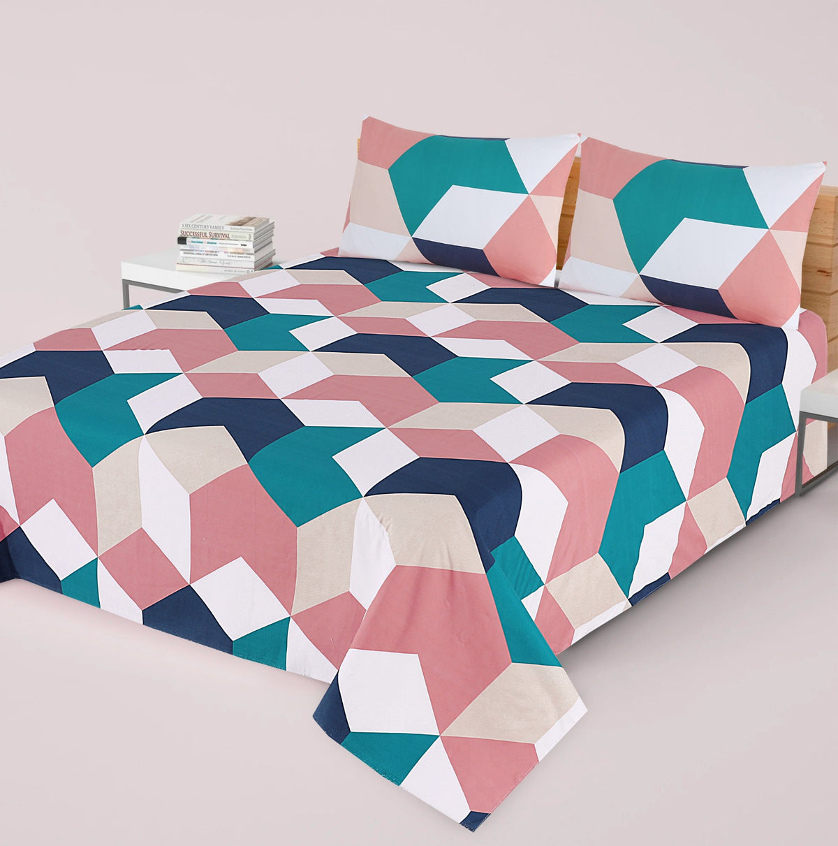 Premium Printed Cotton Bedsheet -H77