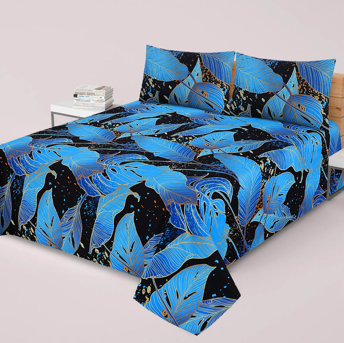 Premium Printed Cotton Bedsheet -H81