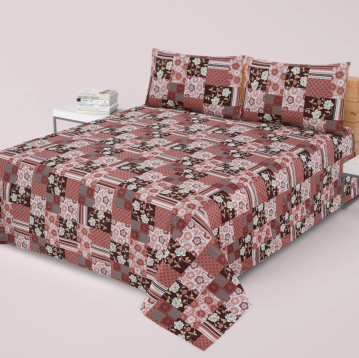 Premium Printed Cotton Bedsheet -H27