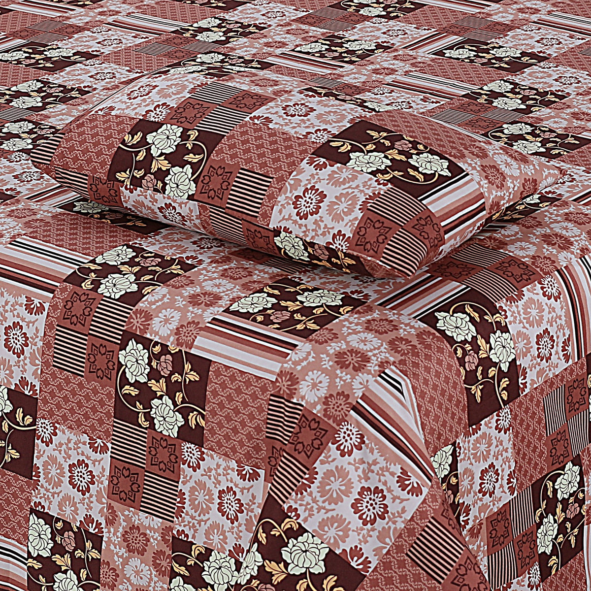 Premium Printed Cotton Bedsheet -H27