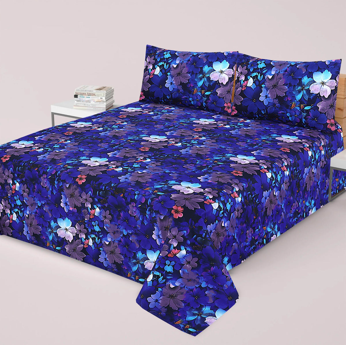 Premium Printed Cotton Bedsheet -H31