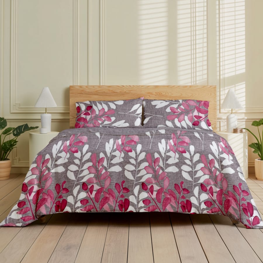 Premium Printed Cotton Bedsheet -H38