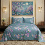 Premium Printed Cotton Bedsheet -H36