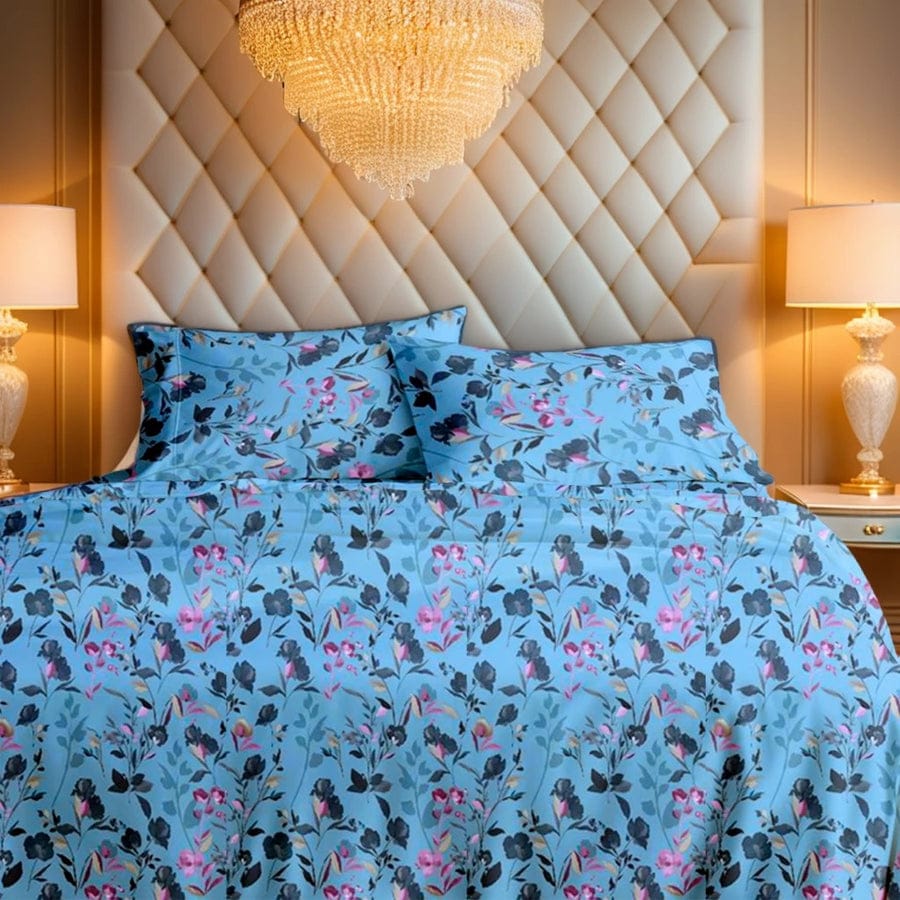 Premium Printed Cotton Bedsheet -H51