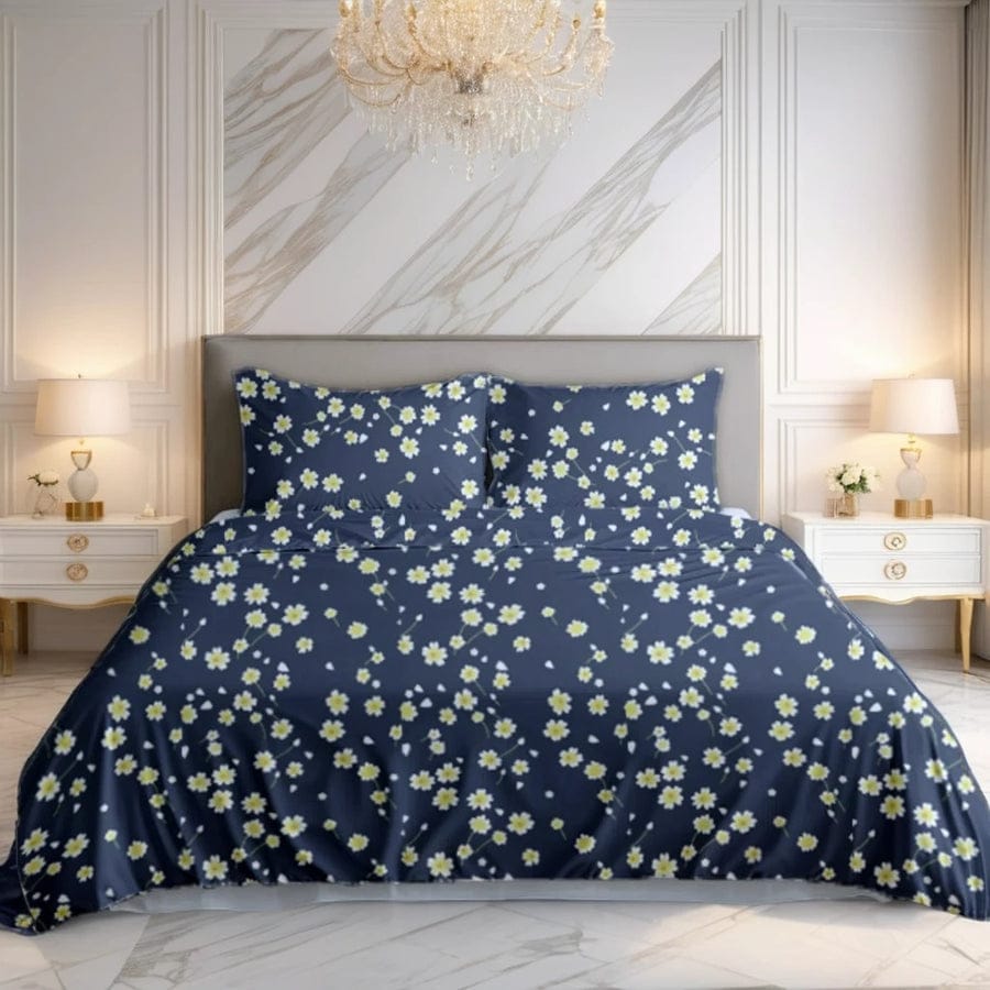 Premium Printed Cotton Bedsheet -H52