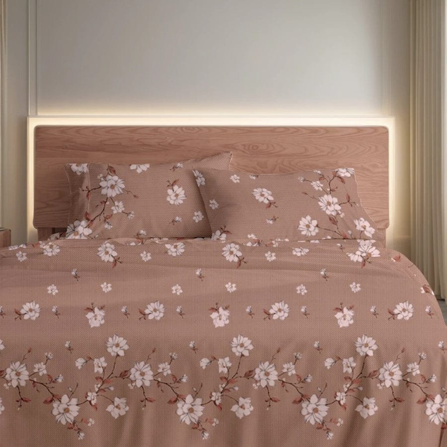 Premium Printed Cotton Bedsheet -H54
