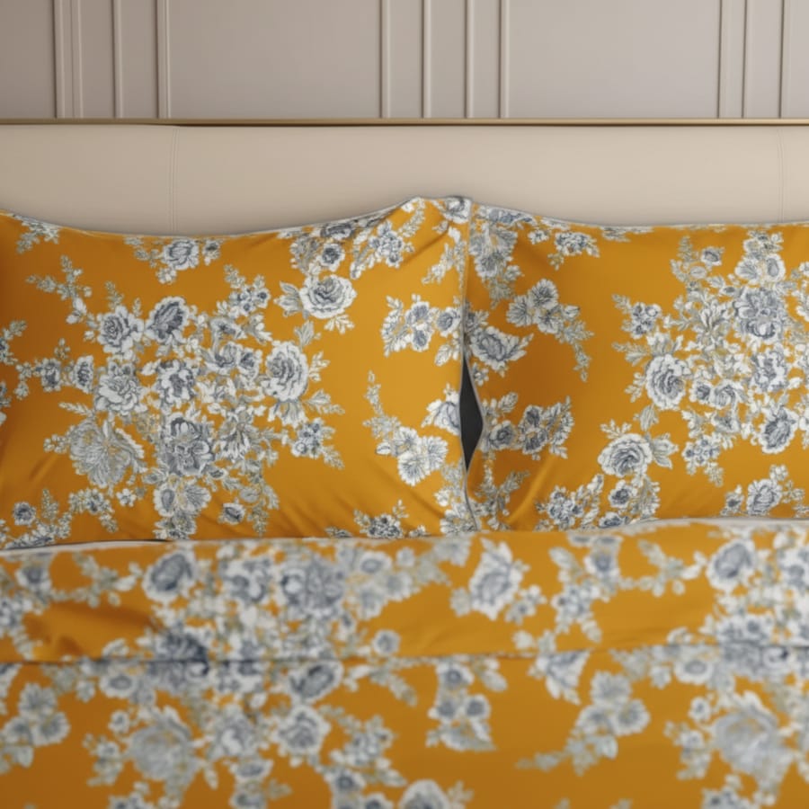 Premium Printed Cotton Bedsheet -H55