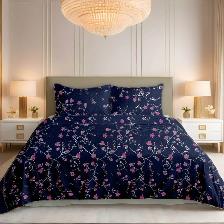 Premium Printed Cotton Bedsheet -H64