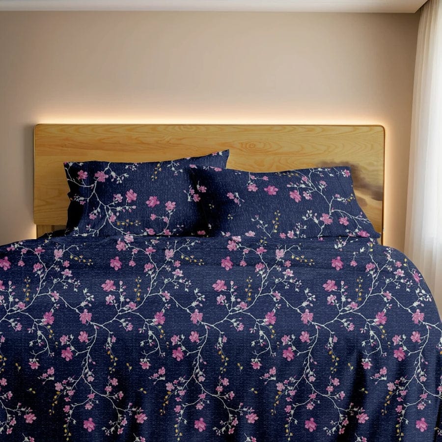 Premium Printed Cotton Bedsheet -H64