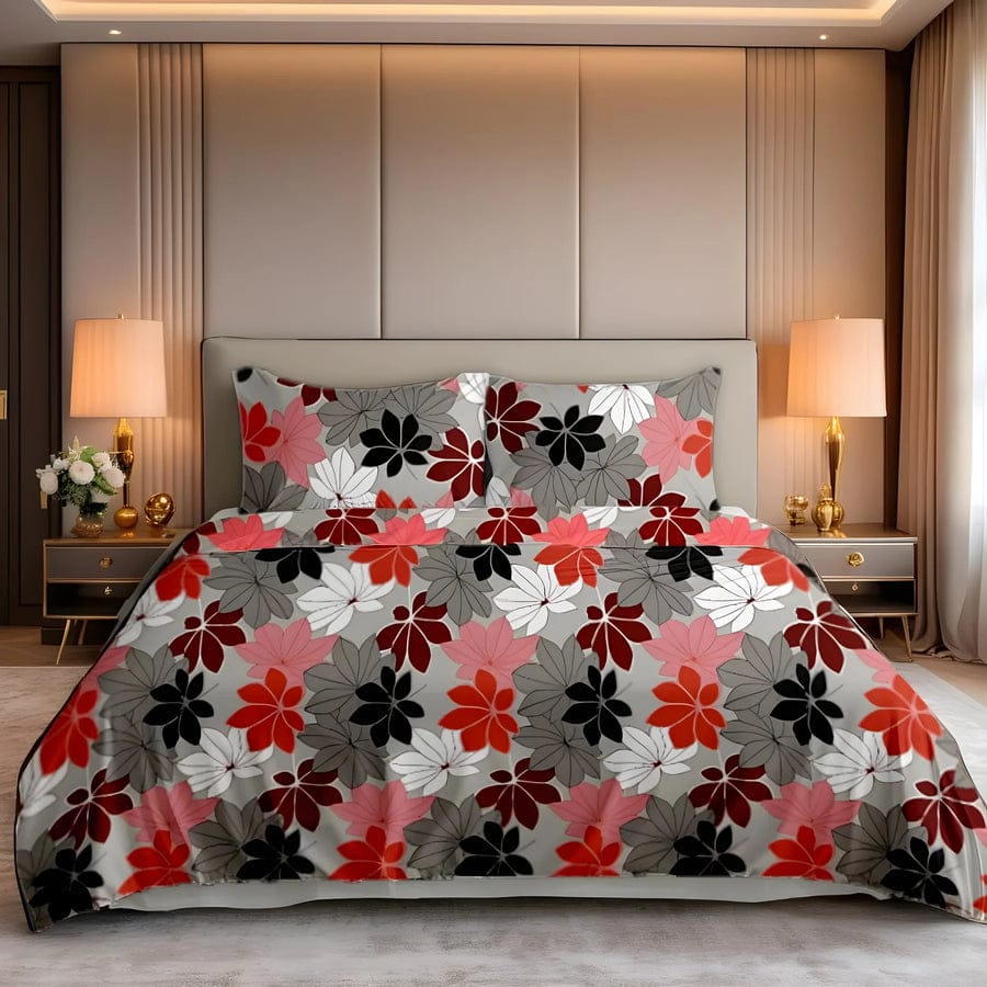 Premium Printed Cotton Bedsheet -H117