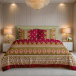 Premium Printed Cotton Bedsheet -H112