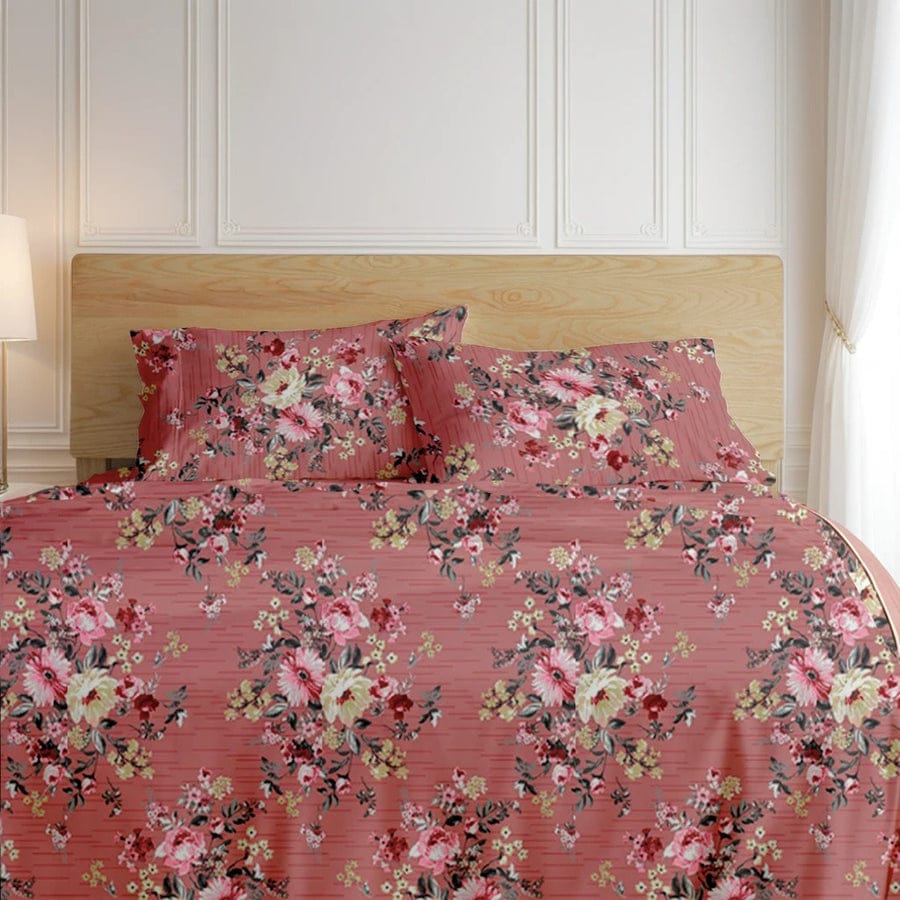 Premium Printed Cotton Bedsheet -H111