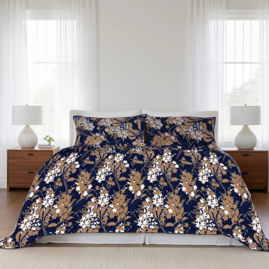 Premium Printed Cotton Bedsheet -H106