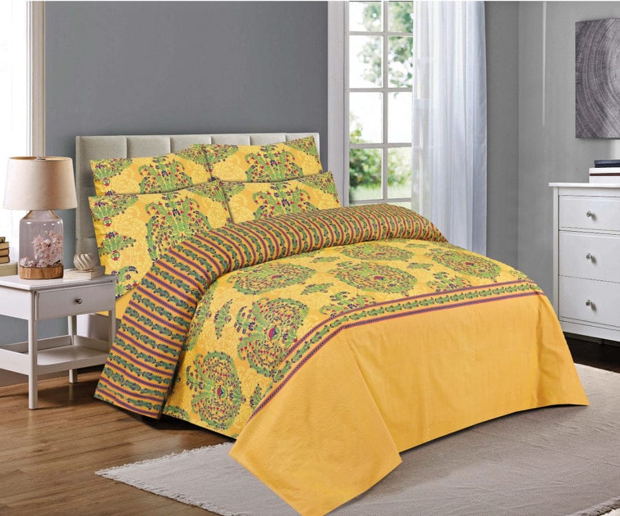Premium Printed Cotton Bedsheet -H01